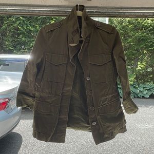 Madewell army green cinched jacket